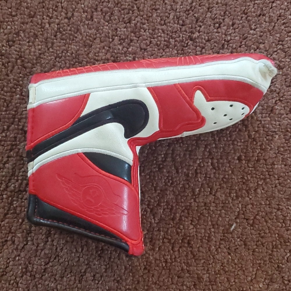 Golf putter head cover nike air force one sneaker